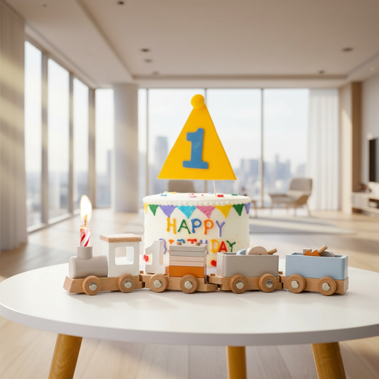 Nebulaxa™ Wooden Train Play Set