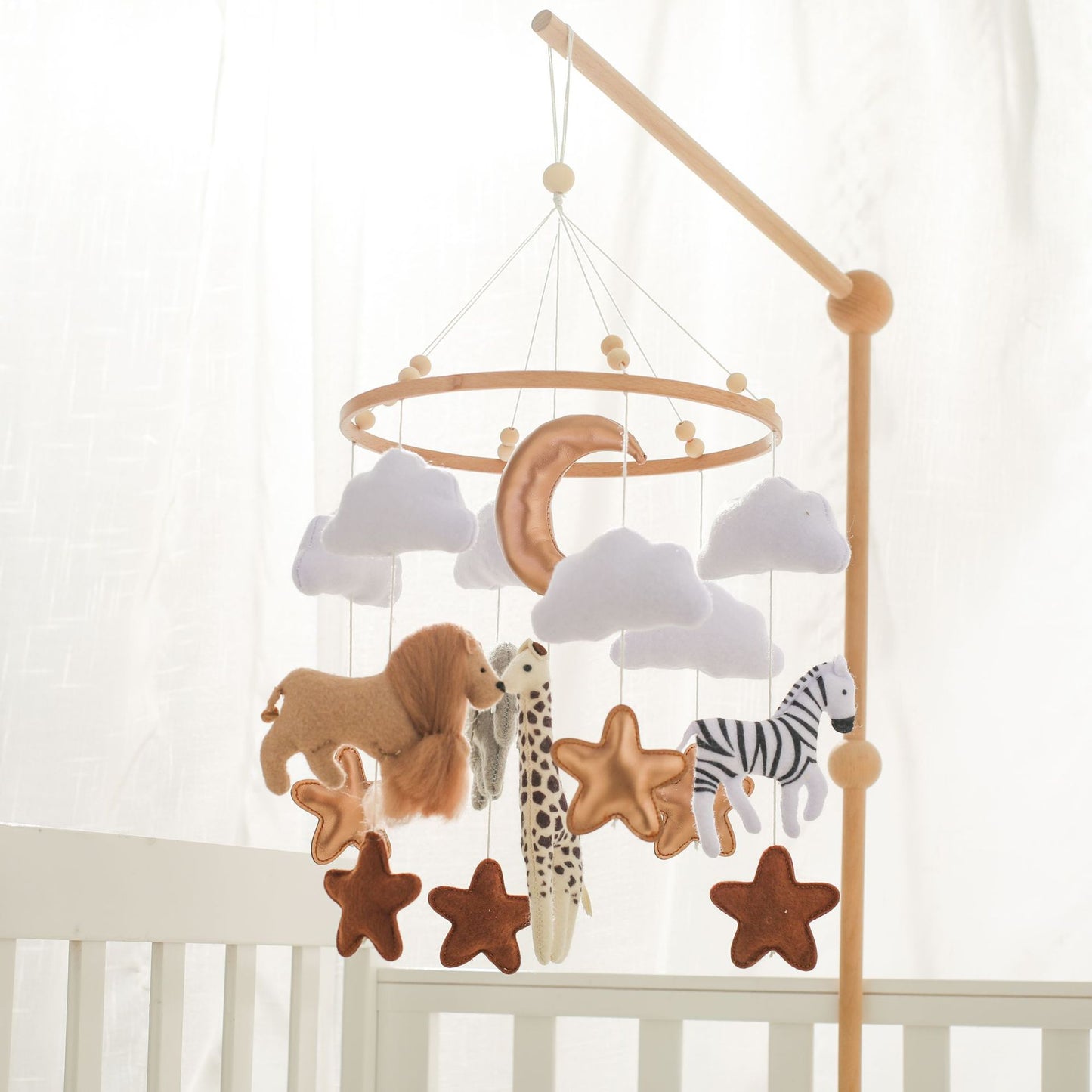 Nebulaxa™ Forest Animal Clouds Stars Crib Mobile